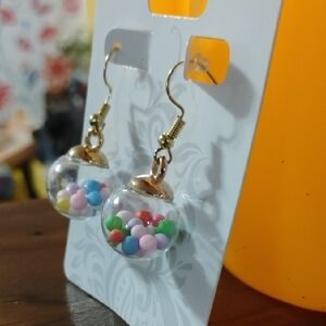 Colorful Gumball Dangle Earrings